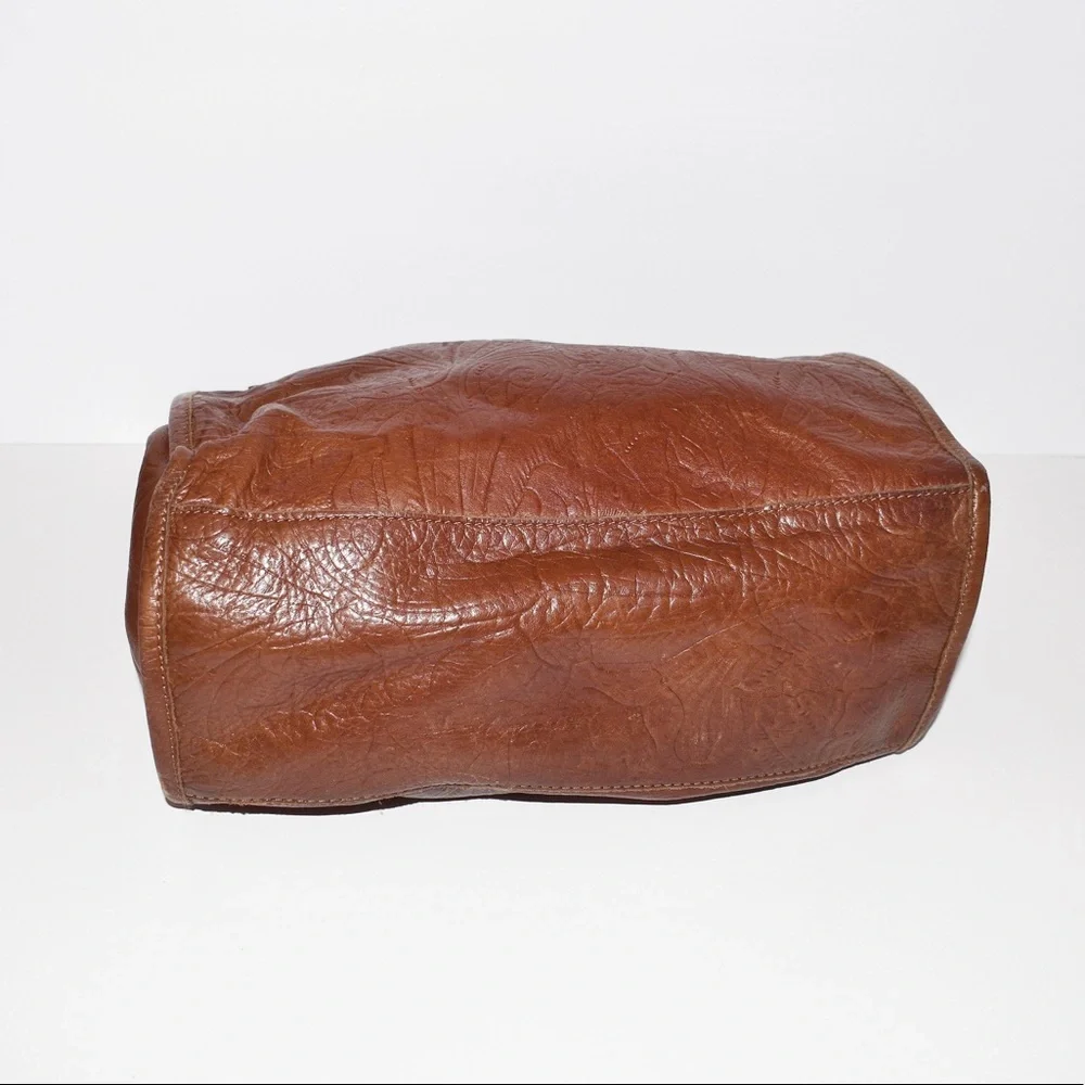 American Leather Co Lenox Triple Entry Satchel
